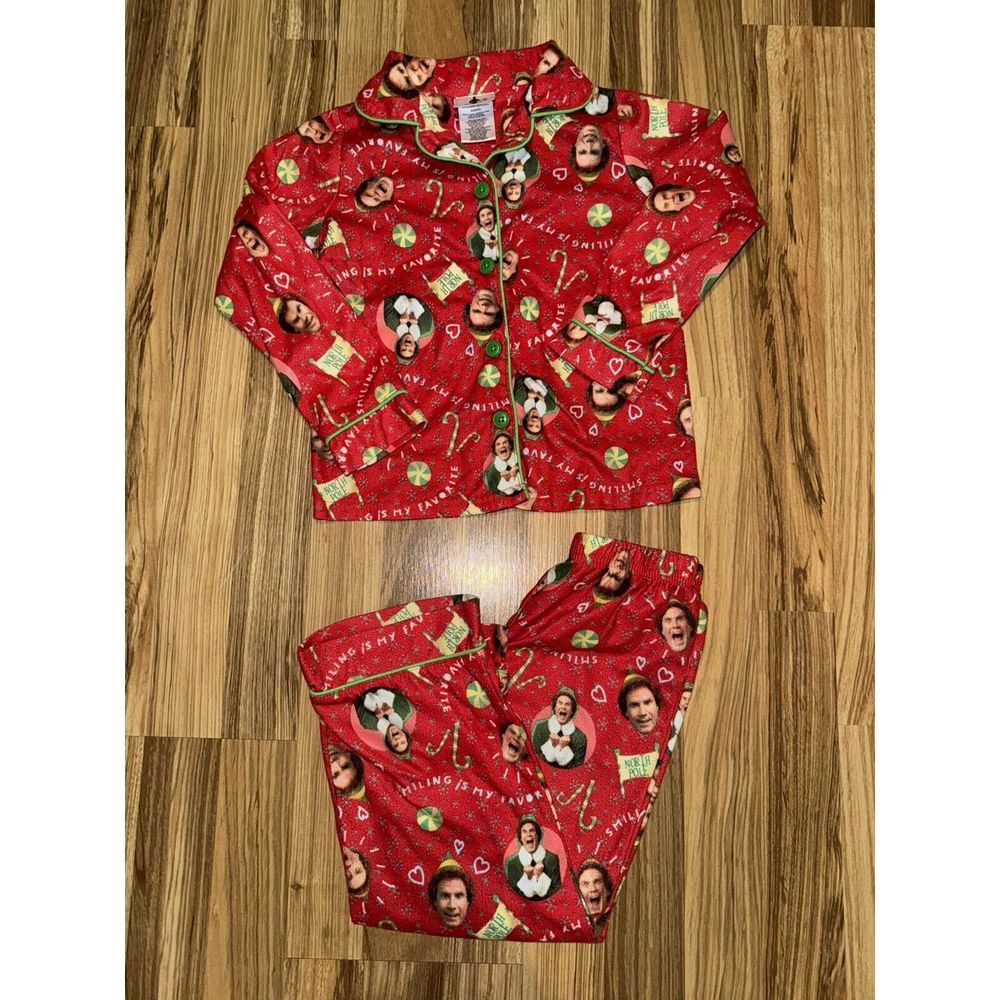 Elf the Movie Girls Christmas Kids Pajama PJ Buddy Sz XS 4/5 4 5
